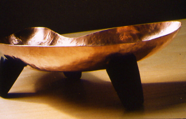 Fiona Macintyre Design Copper and Ebony Kidney Shaped Dish